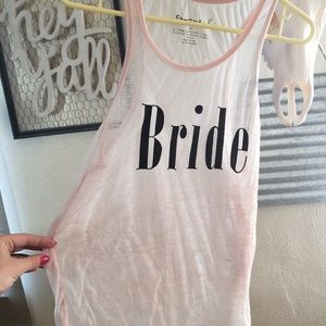 Pink Bride Tank
